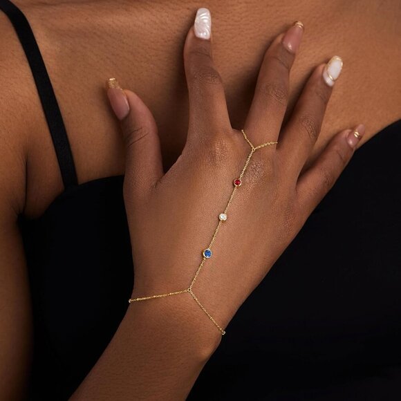 Gold-Style 13 Dainty Stack Beaded Pearl Rope Bracelets Jewelry Gifts for Women - Picture 4 of 6